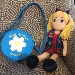 Girl Scout Daisy Yarn Doll and Purse